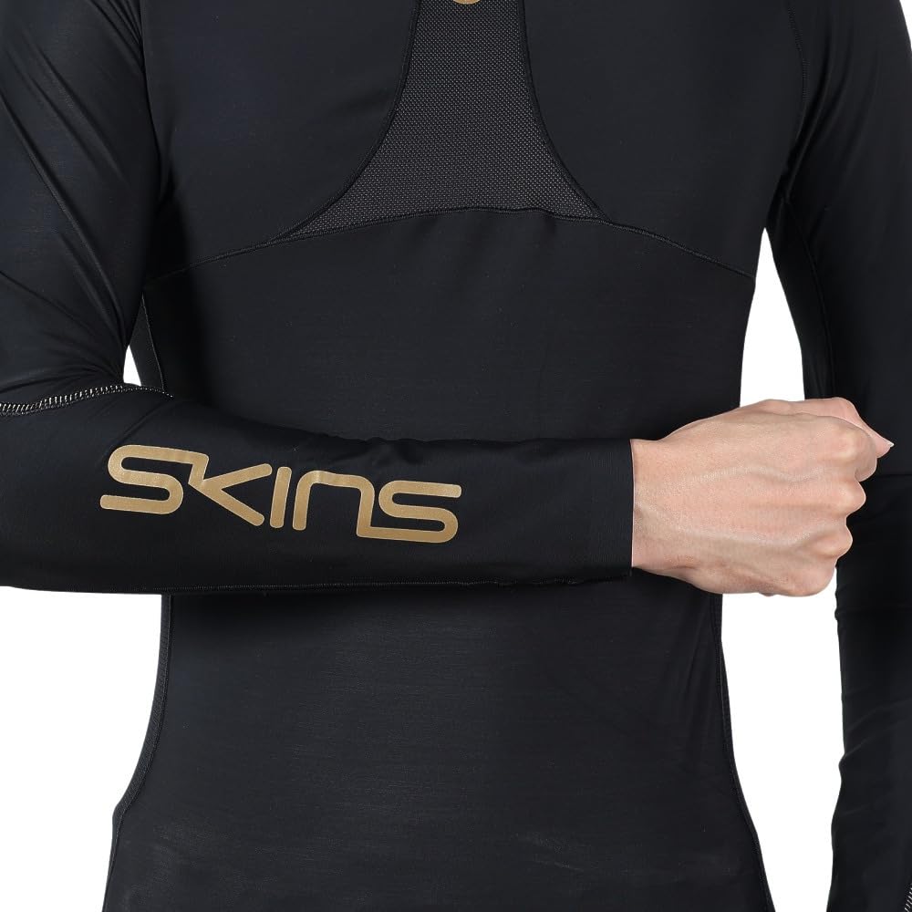 Skins Stretch Body Care Compression Long Size 18121510 Shirt, Wear, SERIES-5, Sleeve, Men's, Black, M,