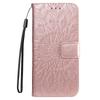 Applicable Motorola Edge 60 Fusion Embossed Mobile Phone Case Sun Flower Flip Leather Case Insert Card Money