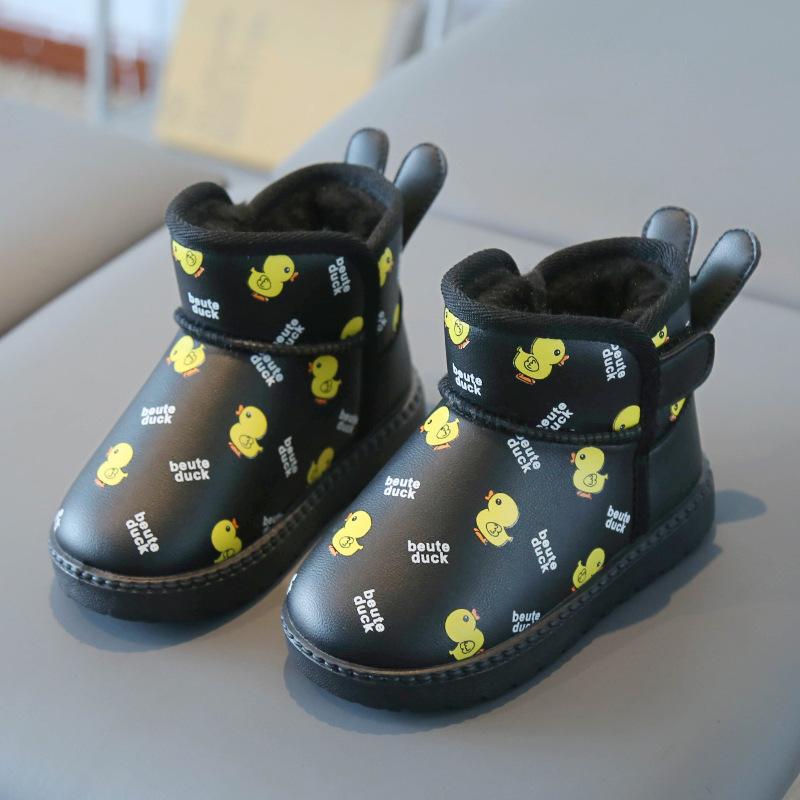 

короткие сапожки с плюшевой детской обувью, детская хлопковая обувь 23