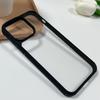 Transparente Harte Acryl Handyhülle Für iPhone 14 15 Pro Max Stoßfeste Hülle Funda iPhone 11 12 13 Pro Silikonrahmen Rückseite