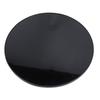 450mm Round Table Top Fade Proof Erosion Resistant Fast Installation Glossy Black Solid Wood Table Topwith Screws for