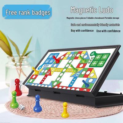 Scacchiera Ludo Portatile Magnetica: Gioco da Tavolo Educativo Genitore-Figlio