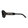 Dior Rectangle Sunglasses With Letter Print Women Sunglasses Black SGTS12FXR_10A0