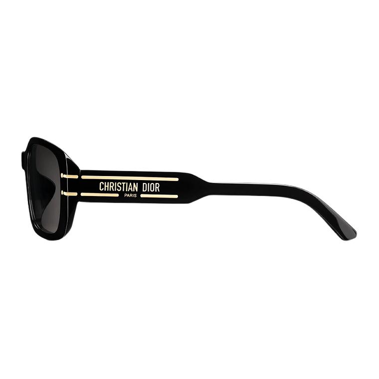 Dior Rectangle Sunglasses With Letter Print Women Sunglasses Black SGTS12FXR_10A0