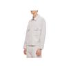 Levis Lmc High-End Series Solid Color Polo Pocket Zipper Long Sleeve Loose Jacket Men Jackets White A2195-0001