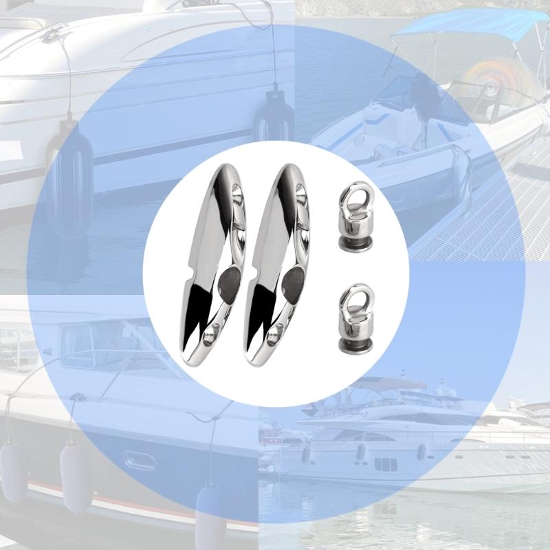 2pc Stainless Steel Hanger Quick Release Marine Fenders Holder Hanger Bimini Top Fitting Hardware Swivel Side Mount Hinge