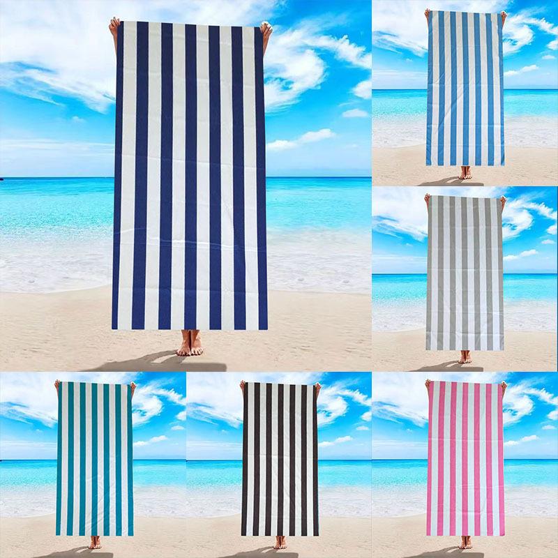 Free Custom Multi-Style Quick Drying Super Absorbent Sand-Free Microfiber Beach Towel with Logo Design All-Season Use