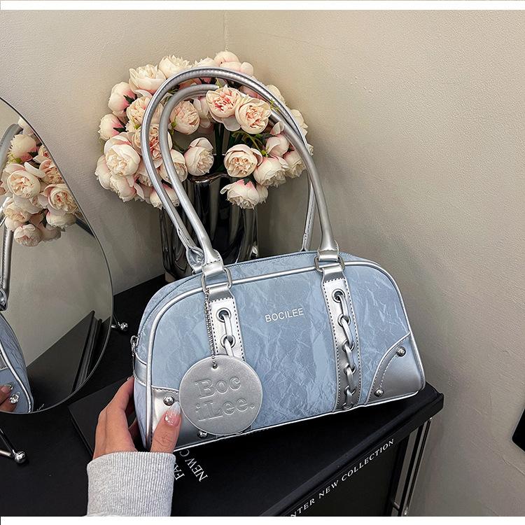 Tasche mit großem Fassungsvermögen Damen Frühling und Sommer vielseitig neu Nische Einzel-Schulter Achseltasche lässige Kissen-Tasche