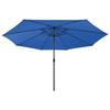 VidaXL Garden Parasol with LED Lights and Metal Pole, Patio Sunshade, Sun Shelter, Terrace Parasol 312537