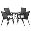 Patio Furniture Sets Gardeon Outdoor Furniture 5Pc Table And Chairs Stackable Bistro Set Patio Coffee