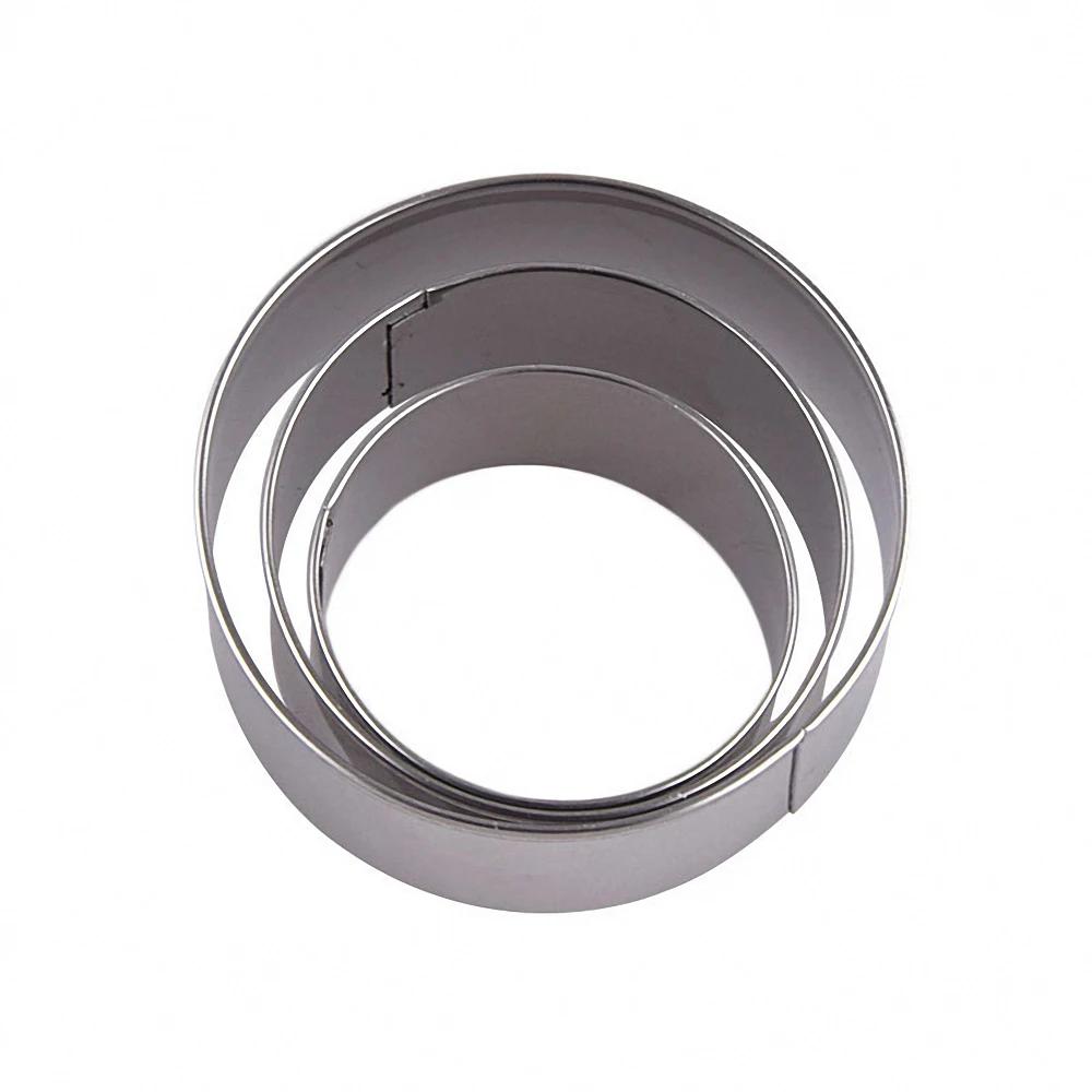 3Pcs 3D Mini House Scenery Christmas Cookie Cutter Set Cookie Biscuit Mold Steel Gingerbread House Fondant Cutter Baking Tool