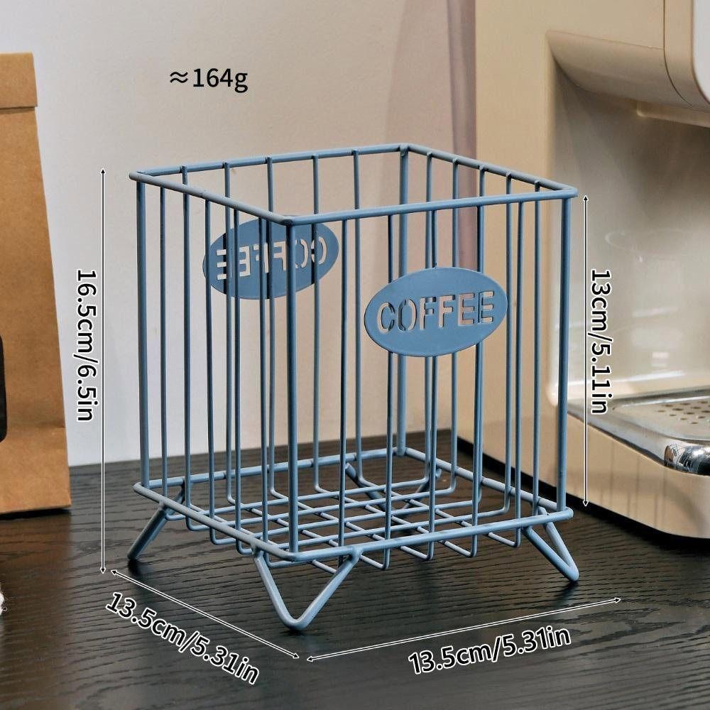 Durable Multicolor Coffee Pod Organizer Square Stationery Supplies Storage Rack Desk Organizer Storage Basket Home Decoration