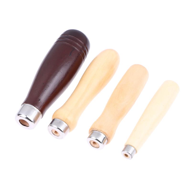 2Pcs/Lot Wooden File Handle Replacement For Woodworking File Craft Polishing Hand Tool Hardware File Handle