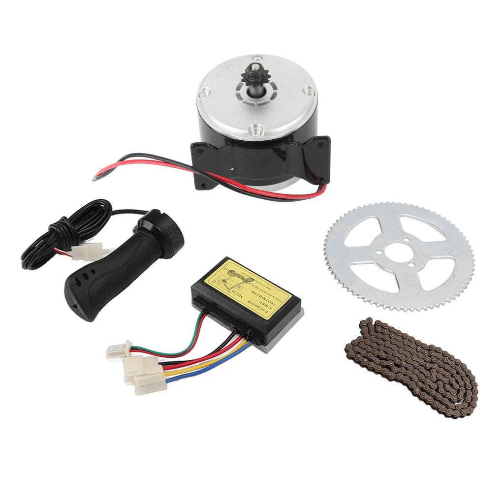 12V 250W Electric Bicycle Motor Kit 2750RPM High Speed Electric Gear Motor with Controller for Motorcycle