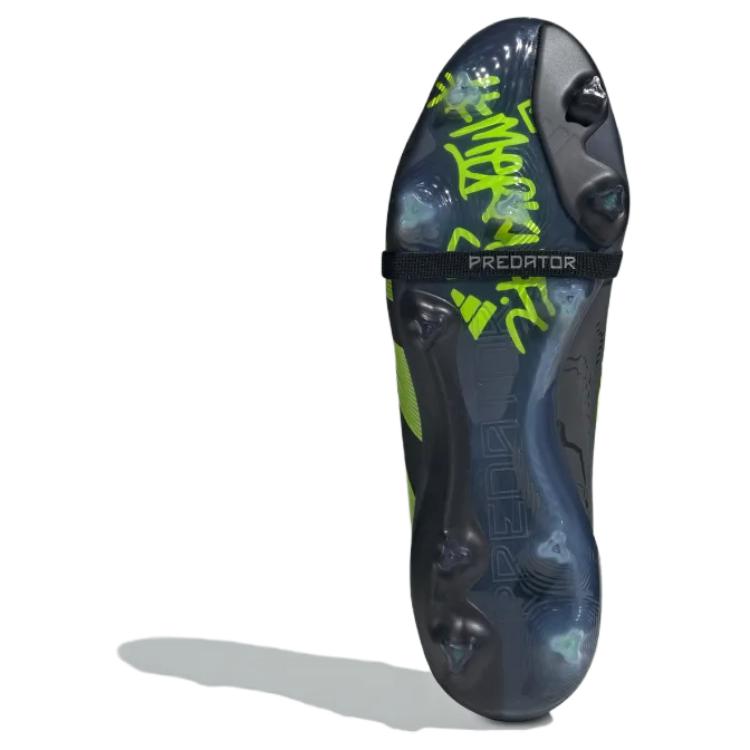 Adidas #MerkyFC X Predator Elite Foldover Tongue FG Black Lucid Lemon Unisex Sneakers Core-Black Cloud-White ID8877