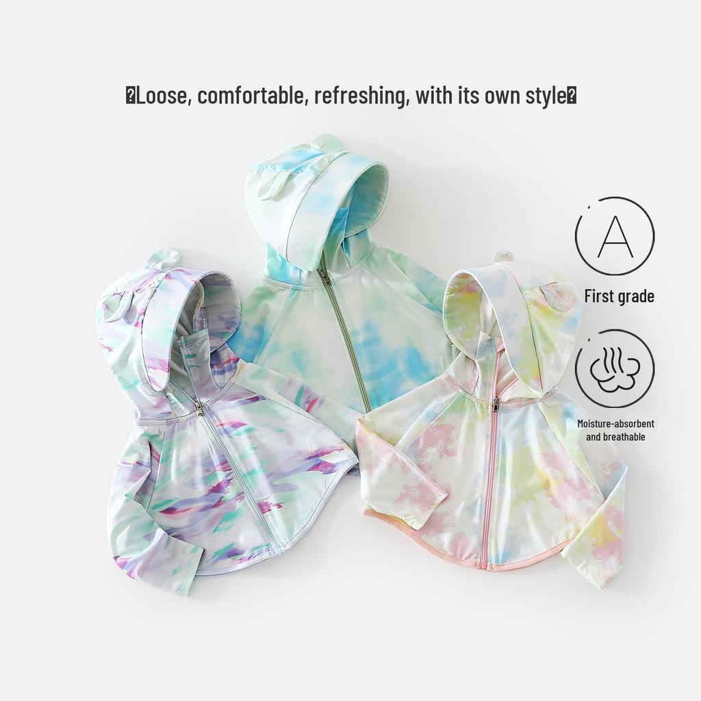 Sommer Kinder Kapuzen-Sonnenschutzjacke: Atmungsaktives, leichtes, stilvolles Oberteil für Babys