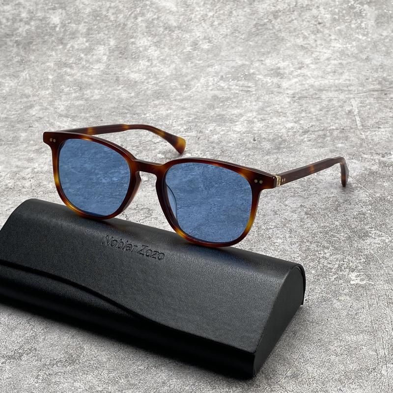 High quality retro square sunglasses for men and women High Street acetic Acid frame UV protection uv400 colored lens glasses