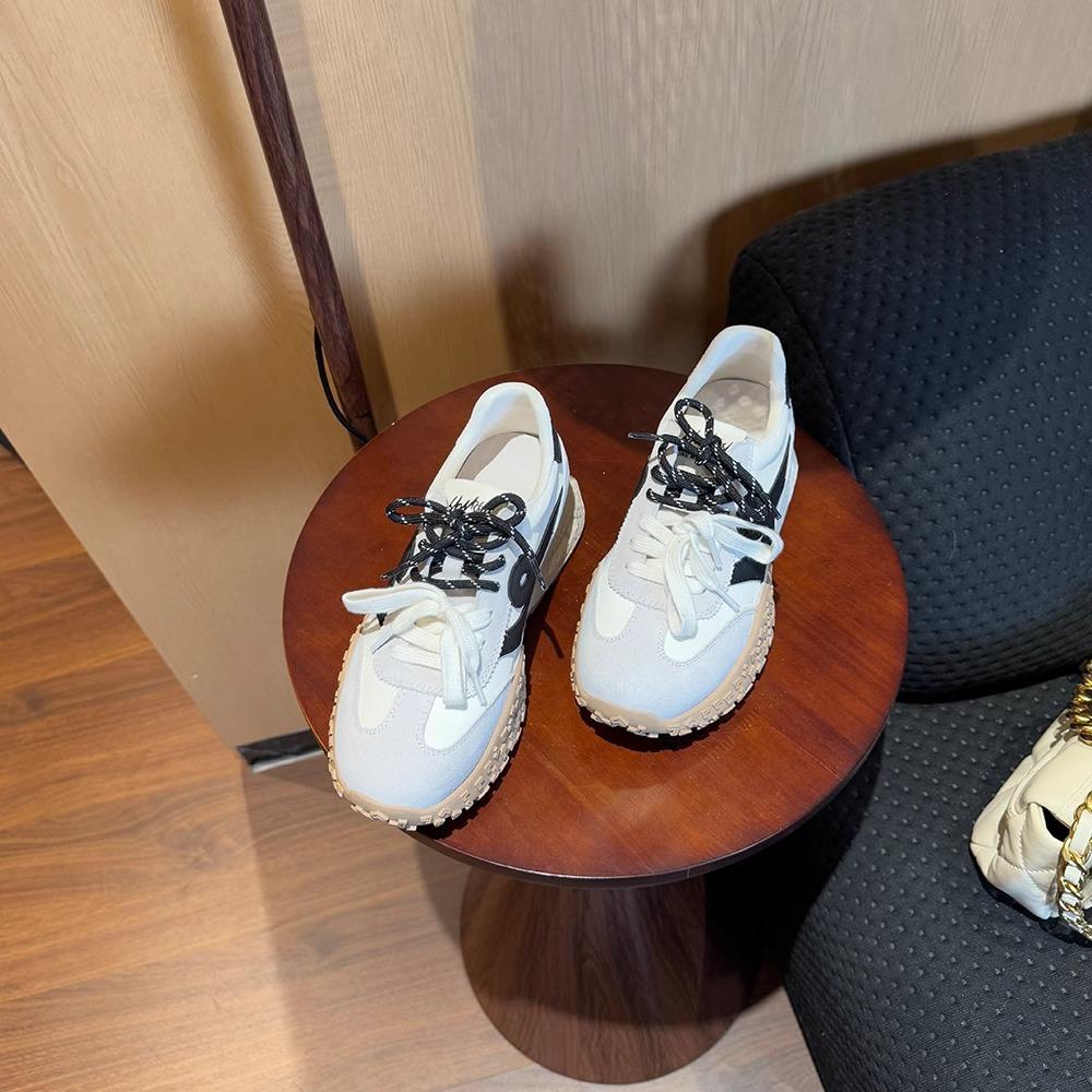 

Gu Yunshu Весна и осень 2025 Новая обувь Dexun Модная универсальная обувь Forrest Gump Спортивная повседневная обувь на платформе Женская обувь 34