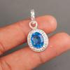 Tanzanite Gemstone 925 Sterling Silver Women's Jewelry Handmade Pendant 1.20" PP-7-1