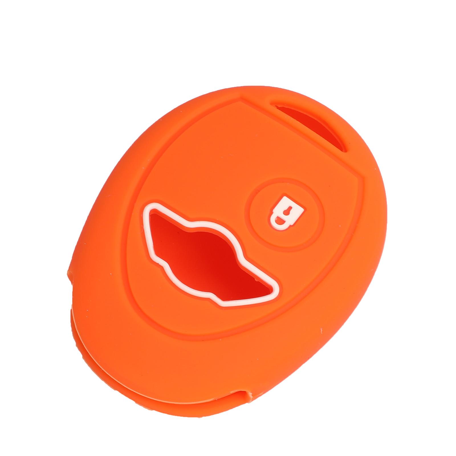 

jingyuqin 1B Remote Silicone Key Case Car Styling Cover For BMW Mini Cooper R50 R53 Alarm Systems Security оранжевый