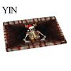Winter Snowman Welcome Rug 3D Christmas Entrance Rug, Santa Claus Floor Mat, Non-slip Decorative Door Mat Festive for Front Bathroom Holiday
