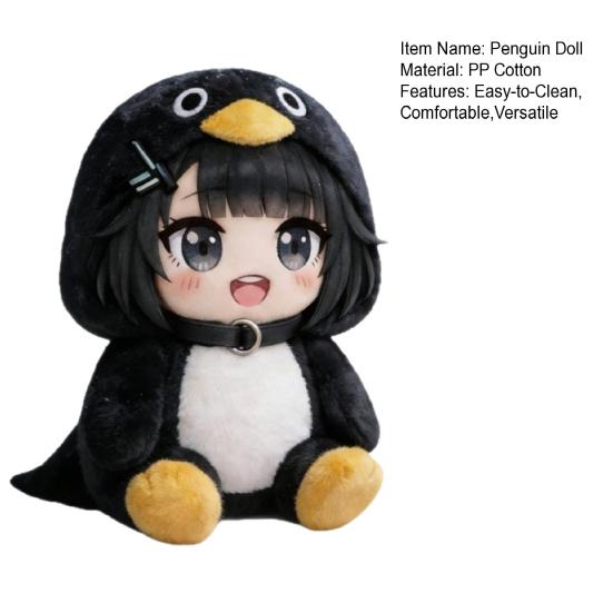 Yousheng Quietschender Pinguin Plüschtier mit weicher PP-Baumwolle Kuschelfreund für Kinder Erwachsene Geburtstagsgeschenk Schlafzimmerdekoration Entzückendes Kuscheltier für Zuhause