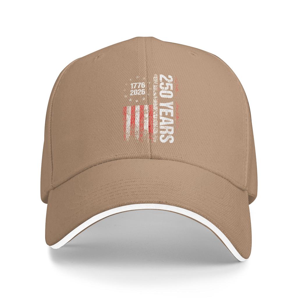 Summer Casual Baseball Cap 250 Years American Anniversary 250th Independence Day Outdoor Trucker Hat Male Trendy Baseball Caps