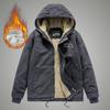 Winter Men's Cashmere Casual Cotton-padded Jacket, Pile of Young and Middle-aged Hooded Cotton-padded Jacket, Vintage Cargo Jacket