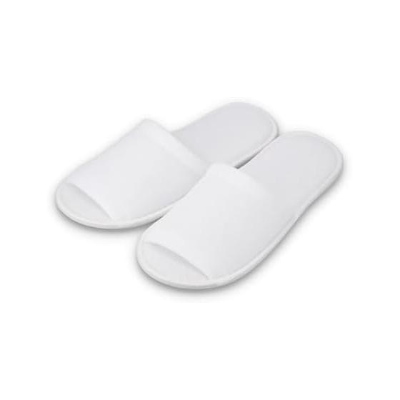 Disposable slippers set of 10 pairs, pile fabric