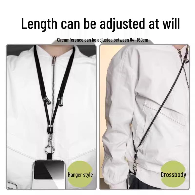 Nastavitelná šňůrka na mobilní telefon proti ztrátě - Jednoduchý, kreativní popruh na krk