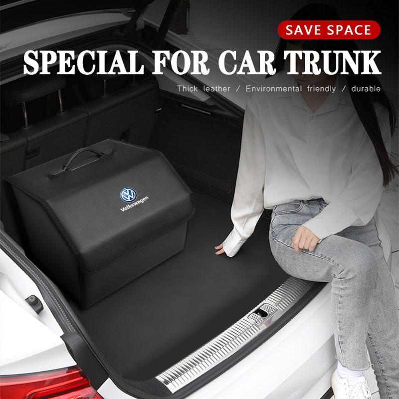 BFPQY1 Volkswagen Car Trunk Storage Box Large Capacity Tool Case For VW GTI Polo Golf MK6 Passat B6 Tiguan Arteon Jetta T-ROC ID.4 CC