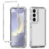 For Samsung Galaxy S24 Case 3-in-1 Acrylic+TPU Transparent Phone Cover