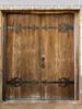 Rustic Barn Door Shower Curtains Grey White Brown Wooden Board Vintage Farmhouse Decorative Polyester Fabric Bathroom Curtains