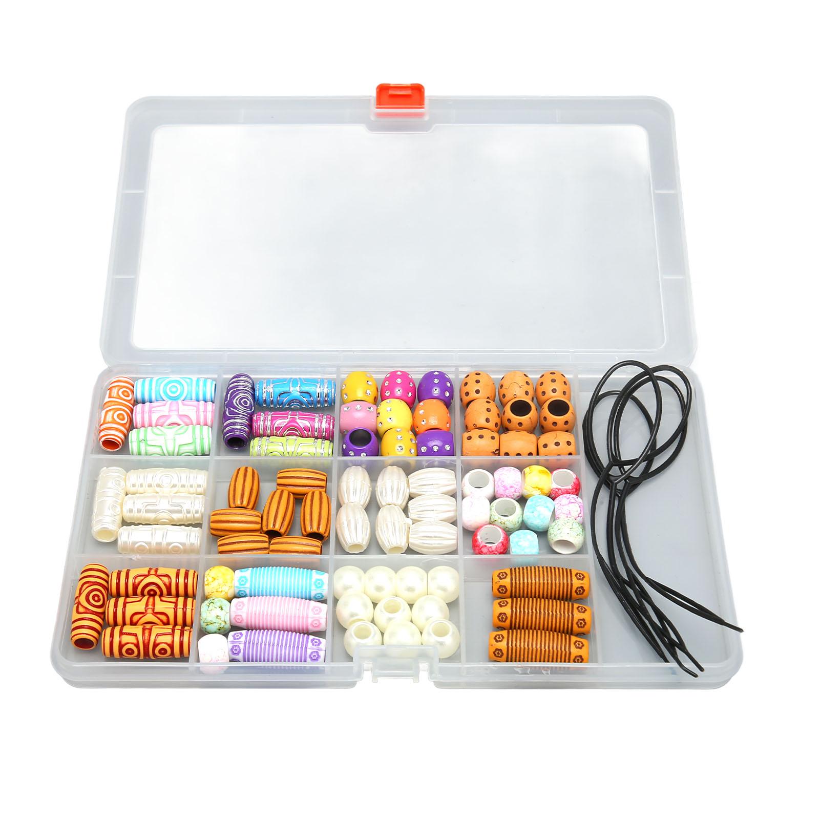 

Hair Dreadlocks Jewelry Colorful Retro Elements Beautiful Patterns DIY Hair Braiding Rings