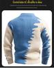 2025 Men's Color Block Knit Sweater: Trendy Loose Korean Style Autumn/Winter Base Layer