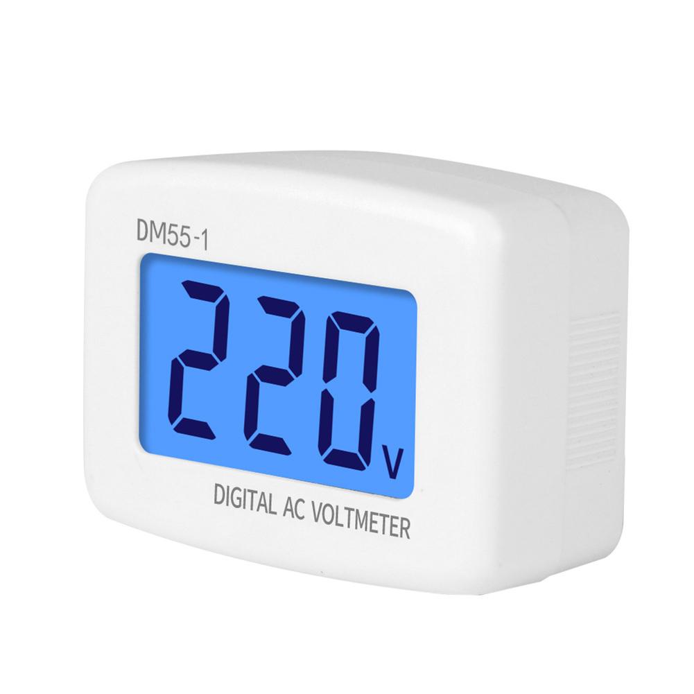 AC Voltmeter  Type DM55- 110V-220V Digital AC LCD Digital Display Voltmeter Herramientas Power Tool Sets Soldering Iron