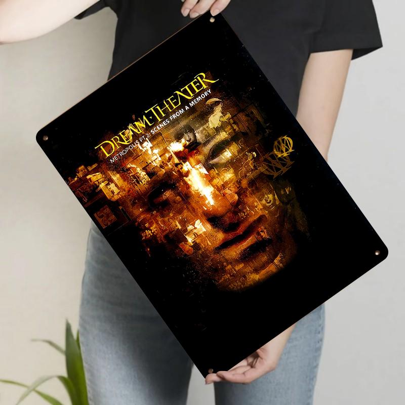 

Dream Theater Metropolis Pt Scenes From A Memory Album Cover Custom Metal Iron Poster Wall Art Decor 20x30cm（7.8x11.8inch）