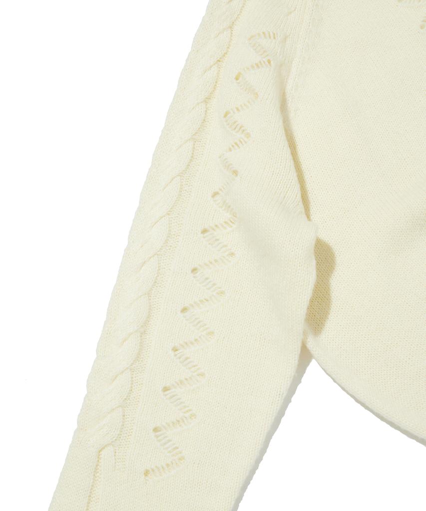 Seuweideu Damaged Cable Knit [Ivory]