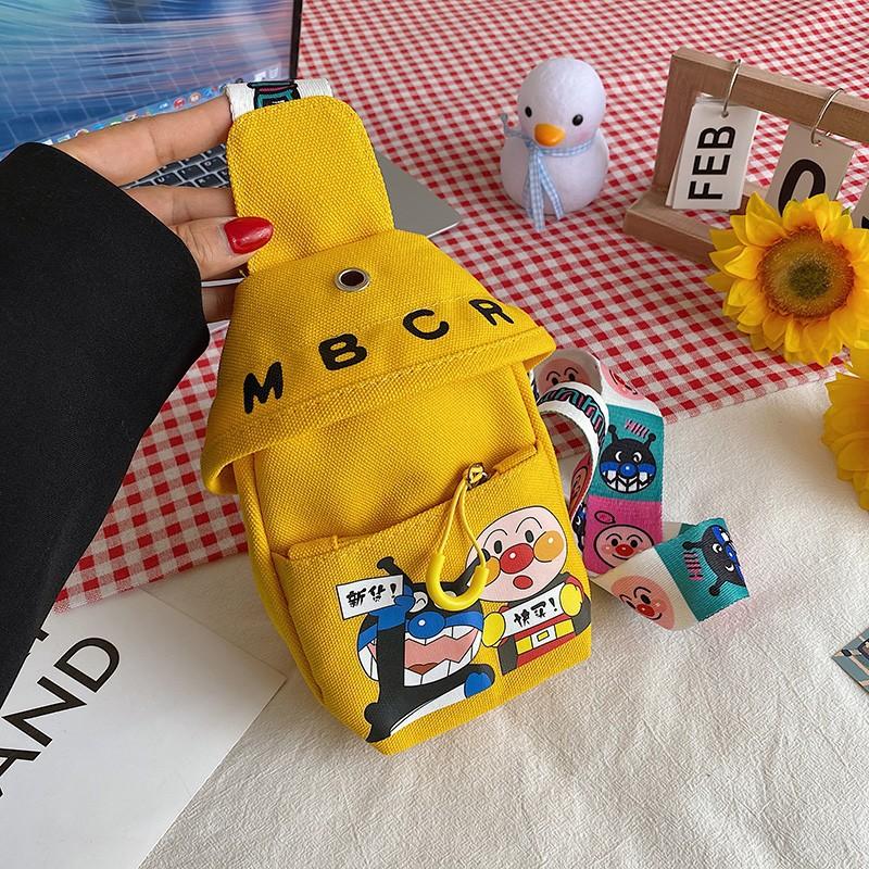 New Super Cute Bag Boys and Girls Breast Bag Messenger Bag Cartoon Shoulder Bag Mobile Phone Bag