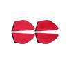Inner Door Bowl Sticker Cover Trim 4PCS For Hyundai Elantra - Red Suede