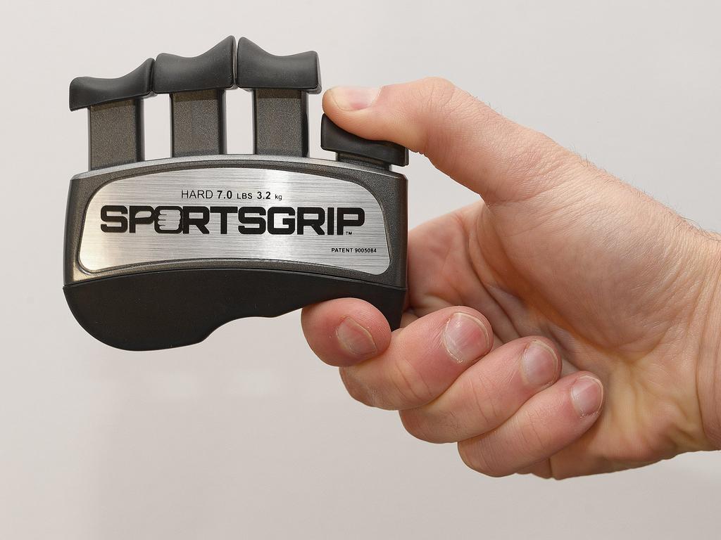 SPORTSGRIP Hand- & Finger-Trainer (Hart - 7 lbs  3.2 kg) – Ergonomischer Fingerstärker verbessert die Griffkraft für alle Sportler