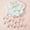 "Adorable Handmade Bow Hairpin & Jewelry with Imitation Pearls"