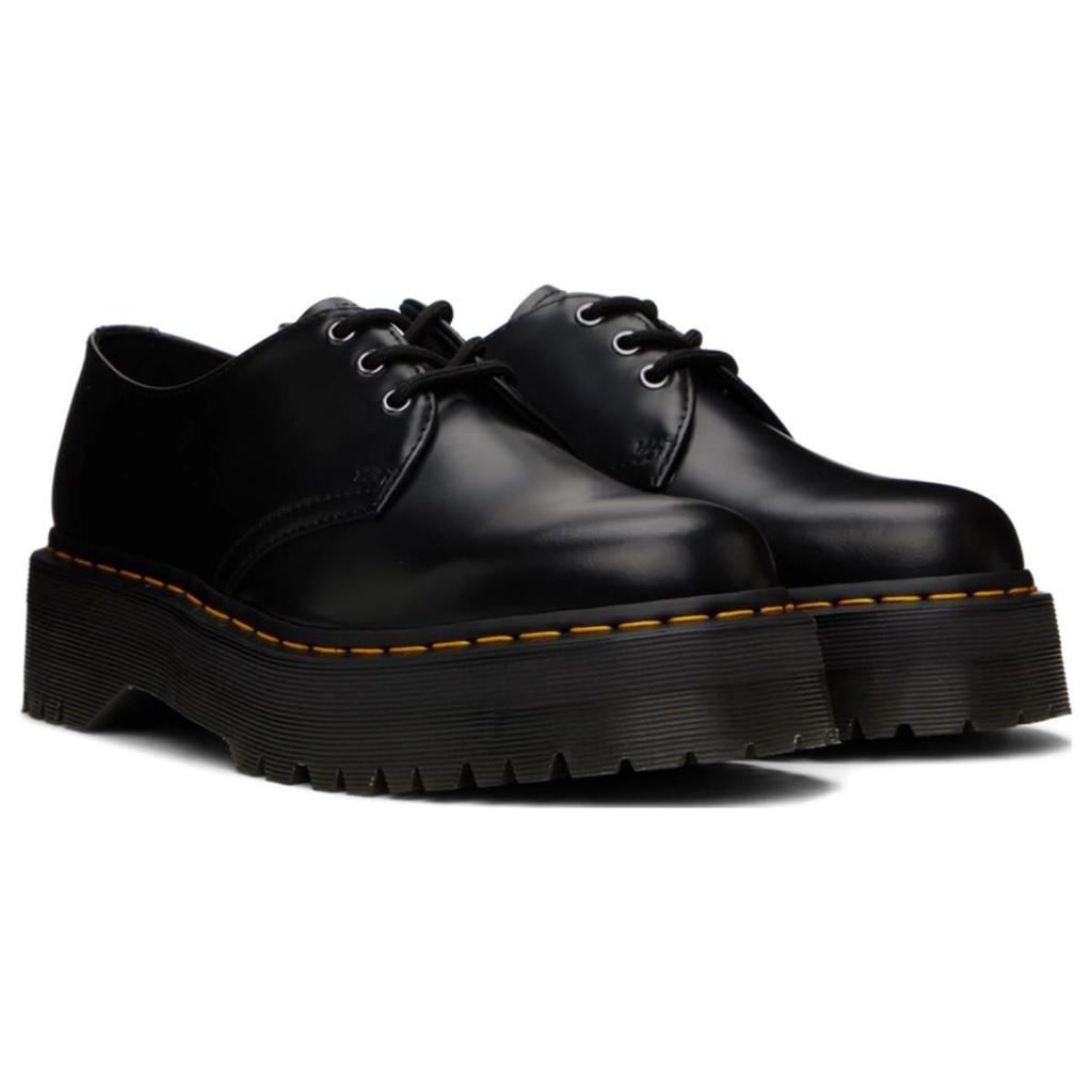 Dr. Martens 1461 Smooth Leather Platform Black Unisex Sneakers 25567001