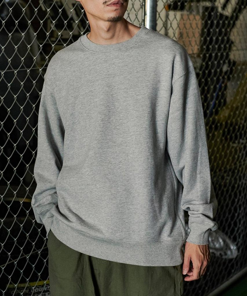 GORDON MILLER Men's Sponsor Print Sweatshirt, 12.7 oz. Crew Neck, Size M, Heather Gray, 1745171