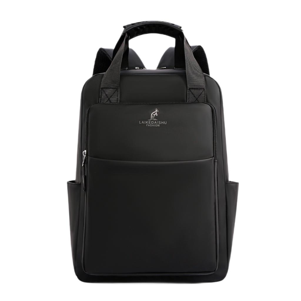 Schoolbag business travel commute fashion versatile backpack solid color trend backpack men lightweight simple large capacity school bag