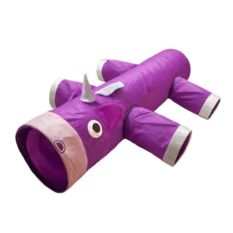

Cat Tunnel Foldable Warm Pet Nest Grip Resistant Wear Fun Toys Portable Cats Tunneling Attract Interest Pet Products Supplies фиолетовый