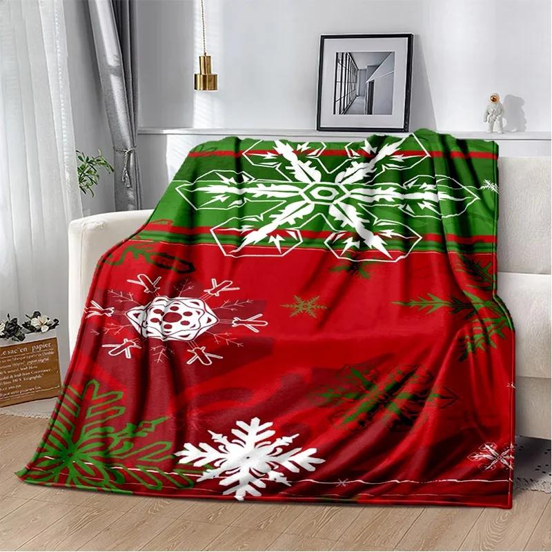 Merry Christmas Tree Santa Claus Kids Gift Cartoon Plush Blanket,Flannel Blanket Throw Blanket for Living Room Bedroom Bed Sofa