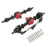 RC Car Metal Front Rear Axle Set for MN D90 D91 99S FJ45 1 12 RC Car Upgrade PartsBlack Red