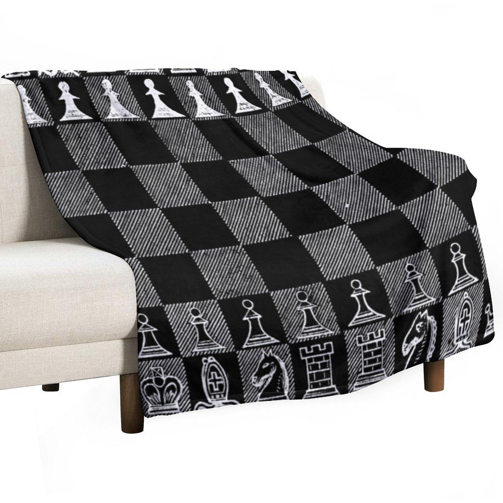 

Chess Fan, Chess Player, Grand Master of Chess - White Throw Blanket Thins Bed linens Beach Vintage Blankets 30x40in