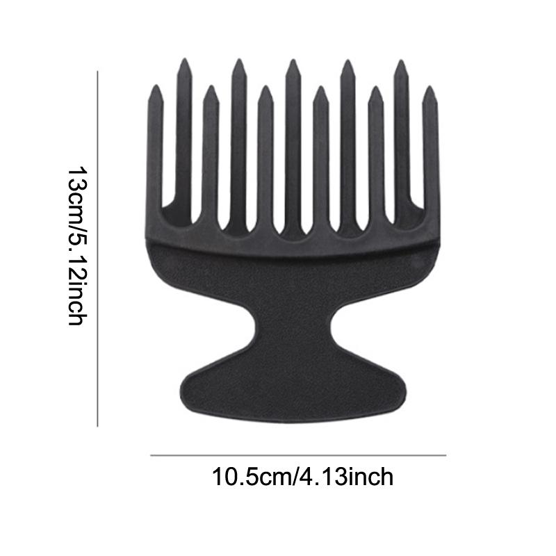 Plastic Wide Big Tooth Afro Hair Pick Comb Detangle Braid Hair Brush Oil For Head For Hairdressing Styling Modeling